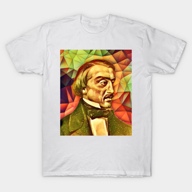 Vissarion Belinsky Snow Portrait | Vissarion Belinsky Artwork 15 T-Shirt by JustLit